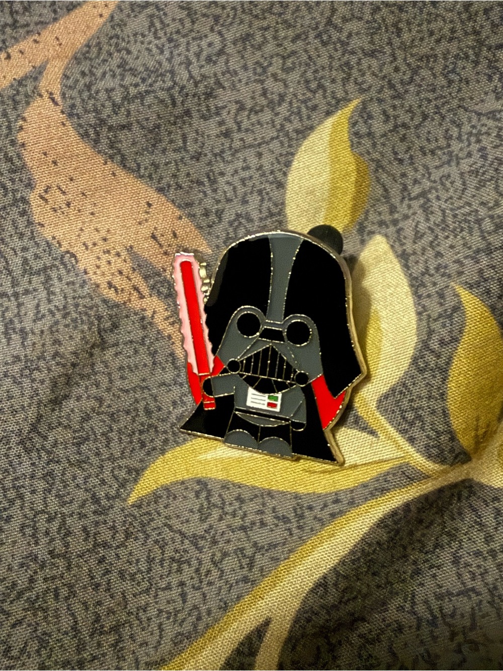 Disney Darth Vader Kids Enamel Pin - Black, Red